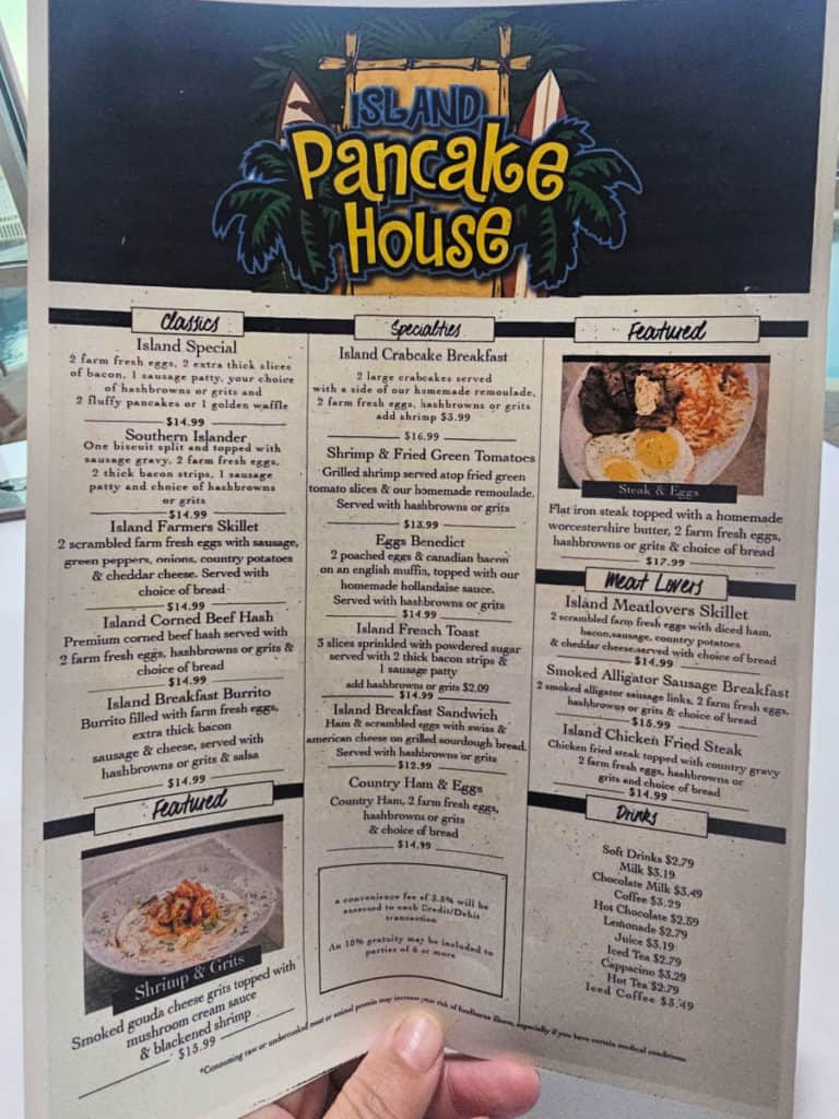 island pancake house menu