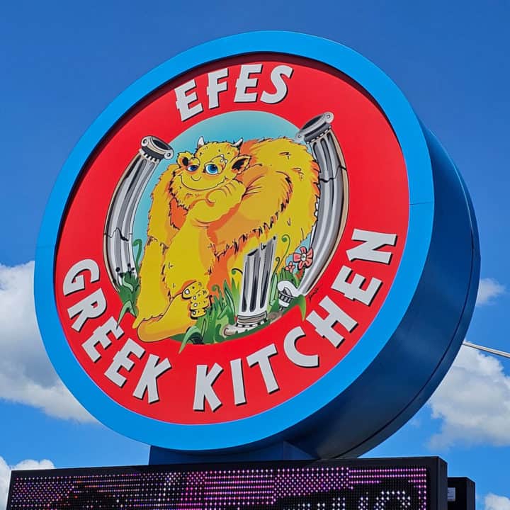 Efes Greek Kitchen sign