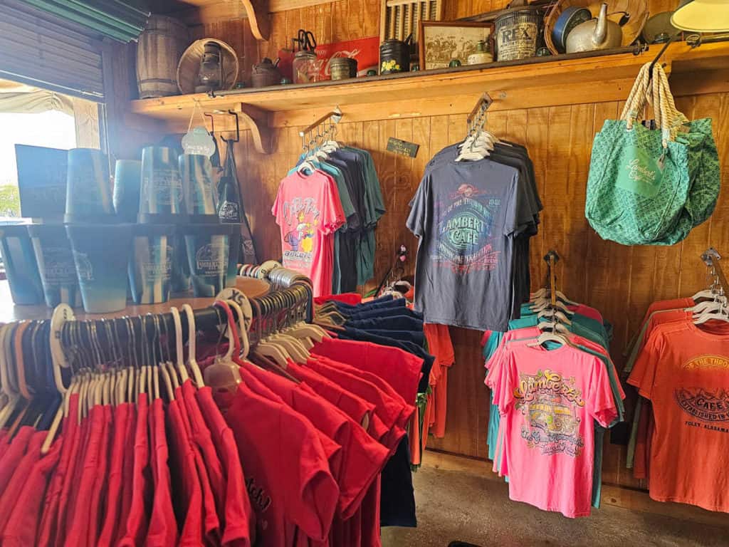 Lambert's Café t-shirts and gifts in the gift shop