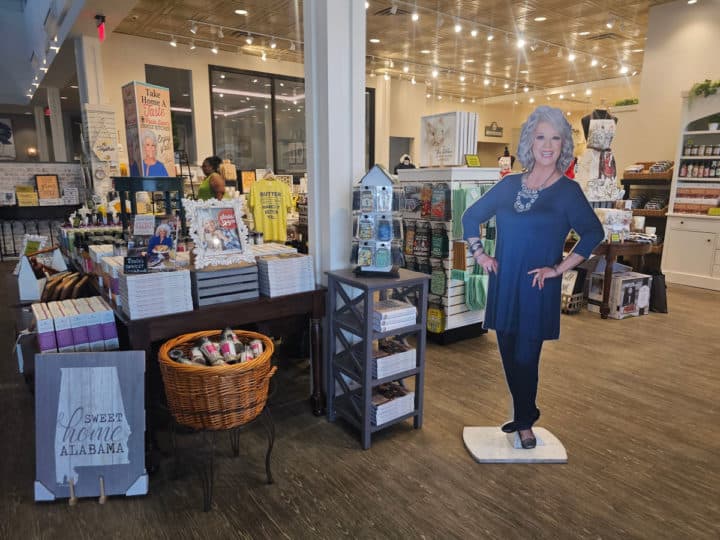 Gift Shop with Paula Deen figure and cookbooks