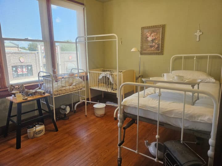 historic nursery with beds and cribs