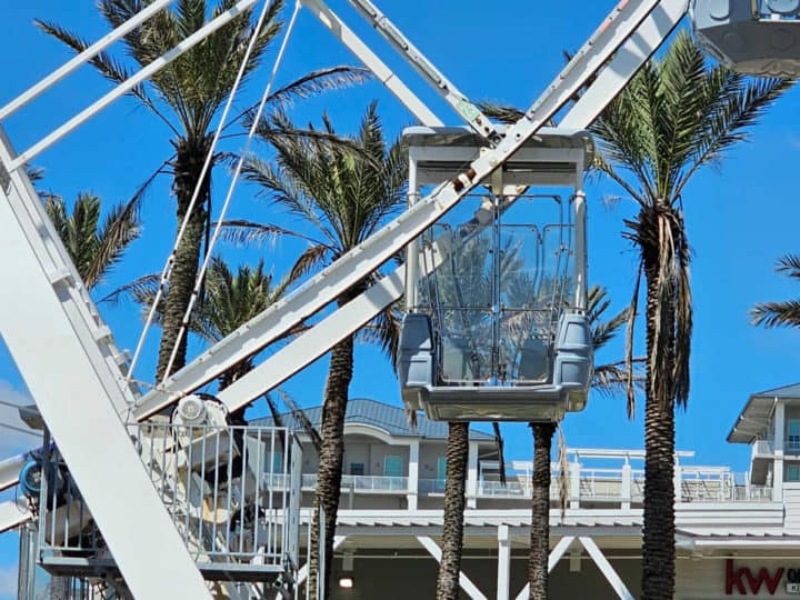 Wheelchair Accessible pod on the Wharf Ferris Wheel
