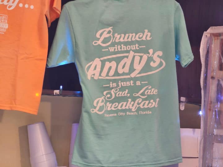 Brunch without Andy's t-shirt