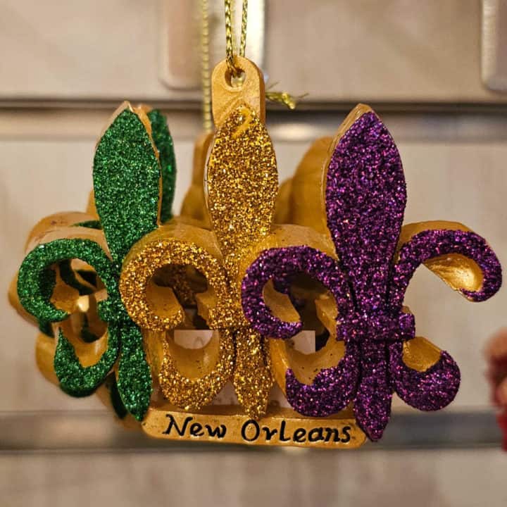 Fleur de Lis New Orleans ornament 