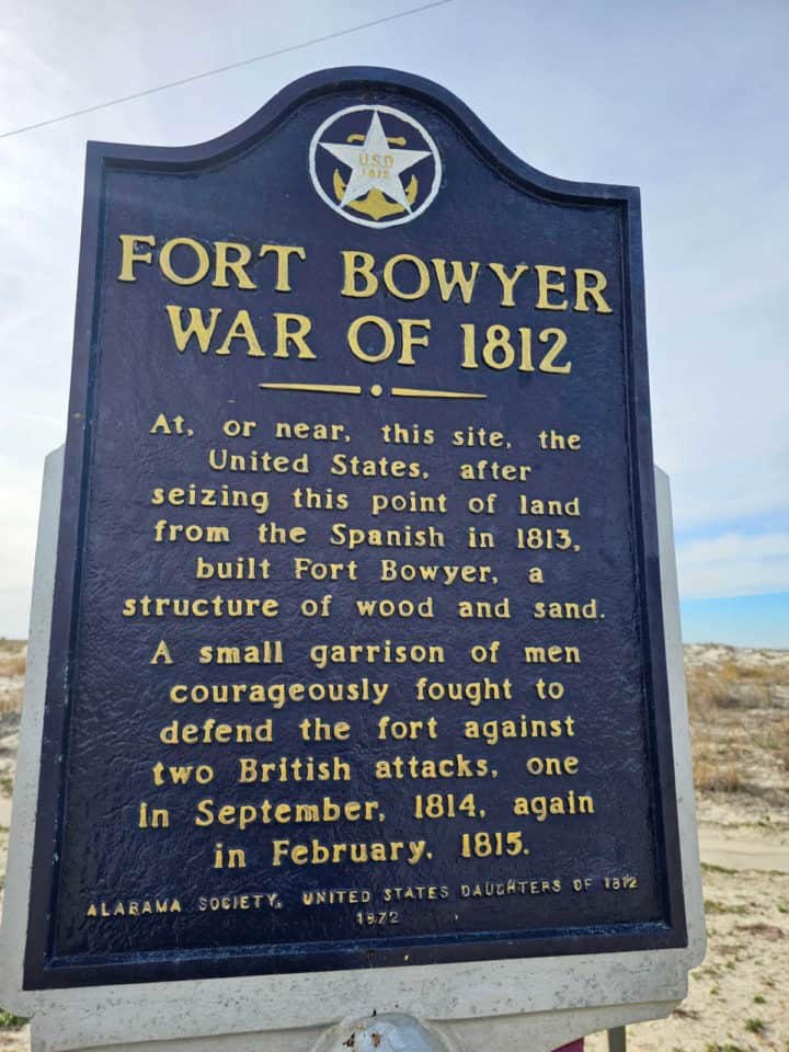 Fort Bower War of 1812 sign