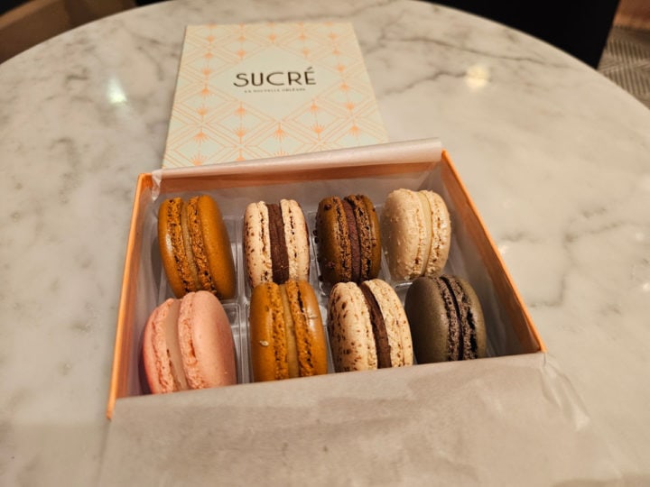 Sucre gift box with macarons inside