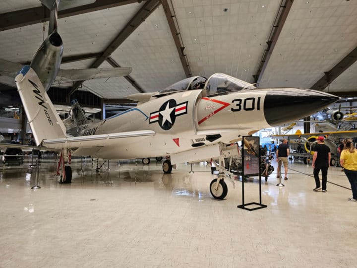 F3H-2 Fighter Jet with display