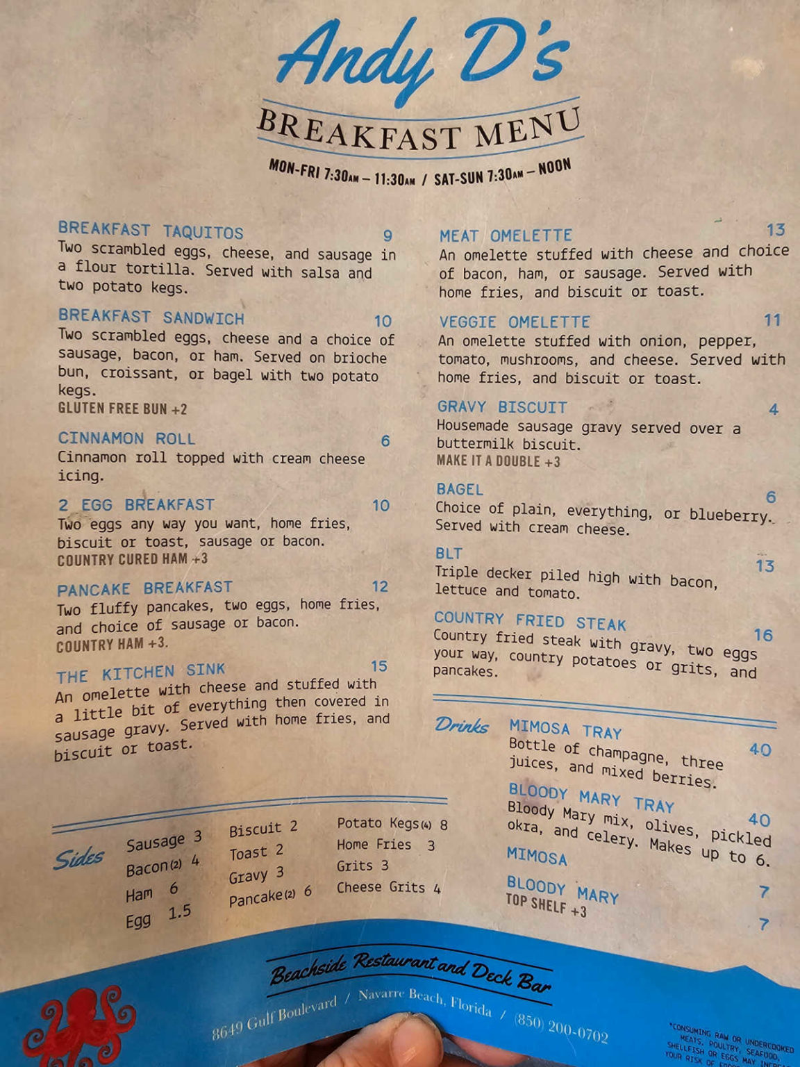 Andy D's - Navarre Beach - Gulf Coast Journeys