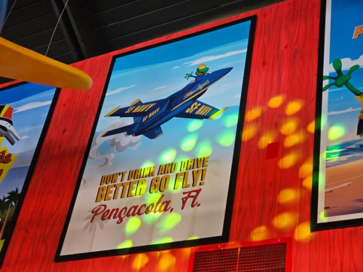 Blue angels plane with a frog on it art