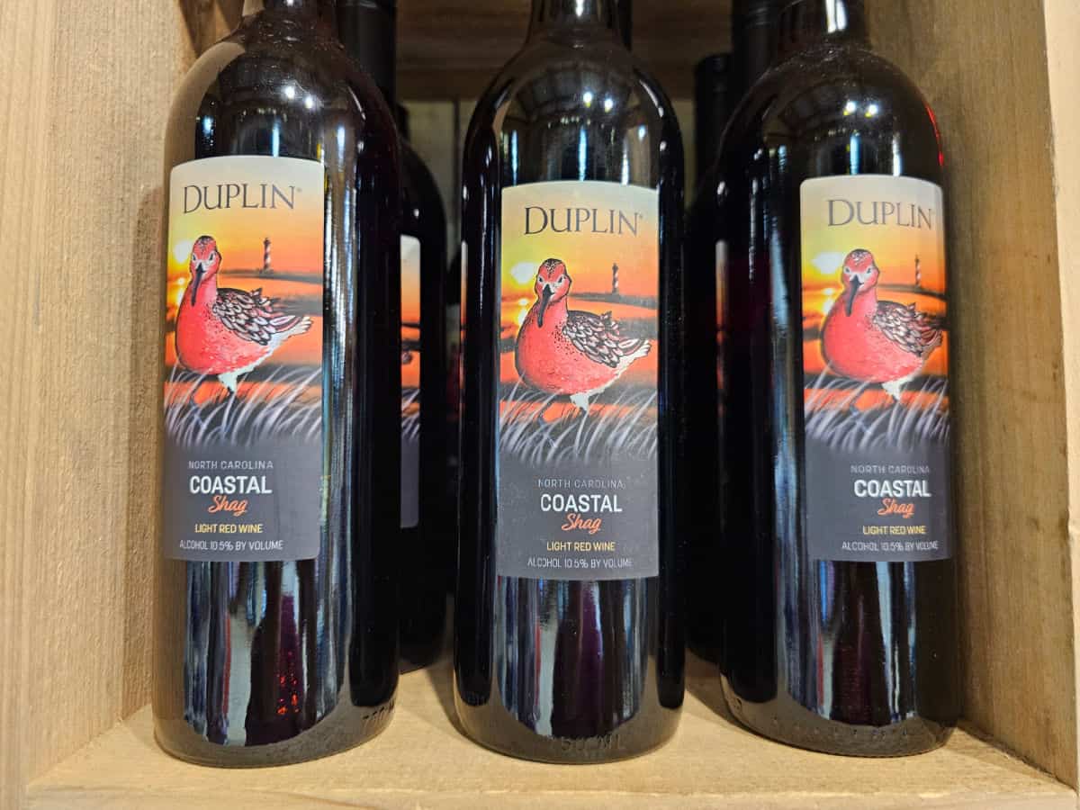 Duplin North Carolina Coastal Shag wine bottles in a box