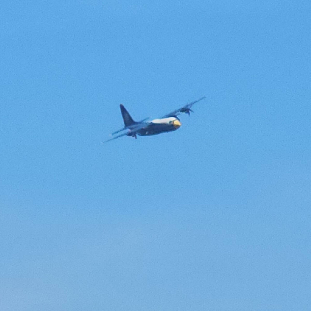 Fat Albert plane flying overhead