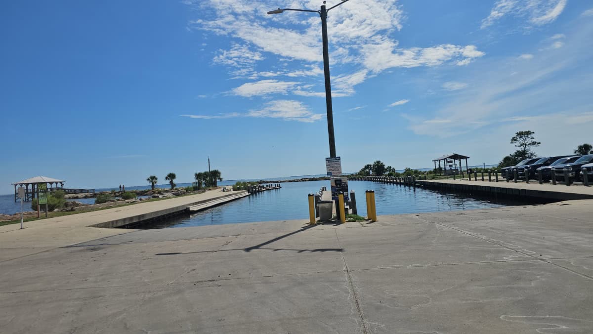 Boat launch in Frank Pate Park