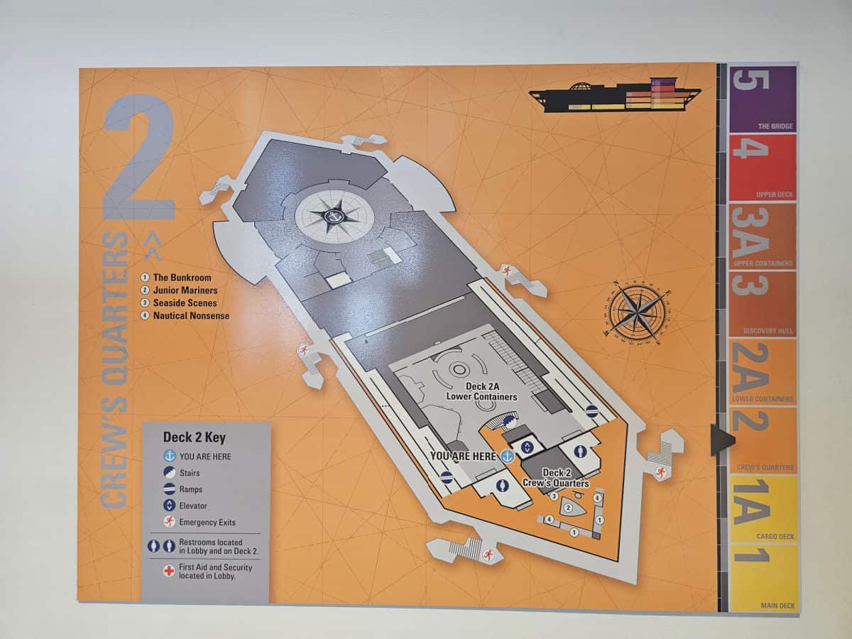 Deck 2 Map National Maritime Museum of the Gulf