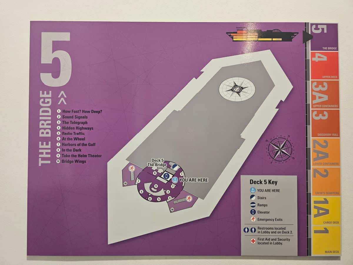 Deck 5 map national maritime museum