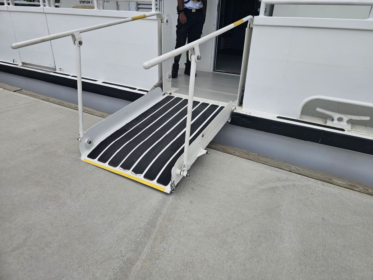 ramp onto the Pensacola Bay Ferry