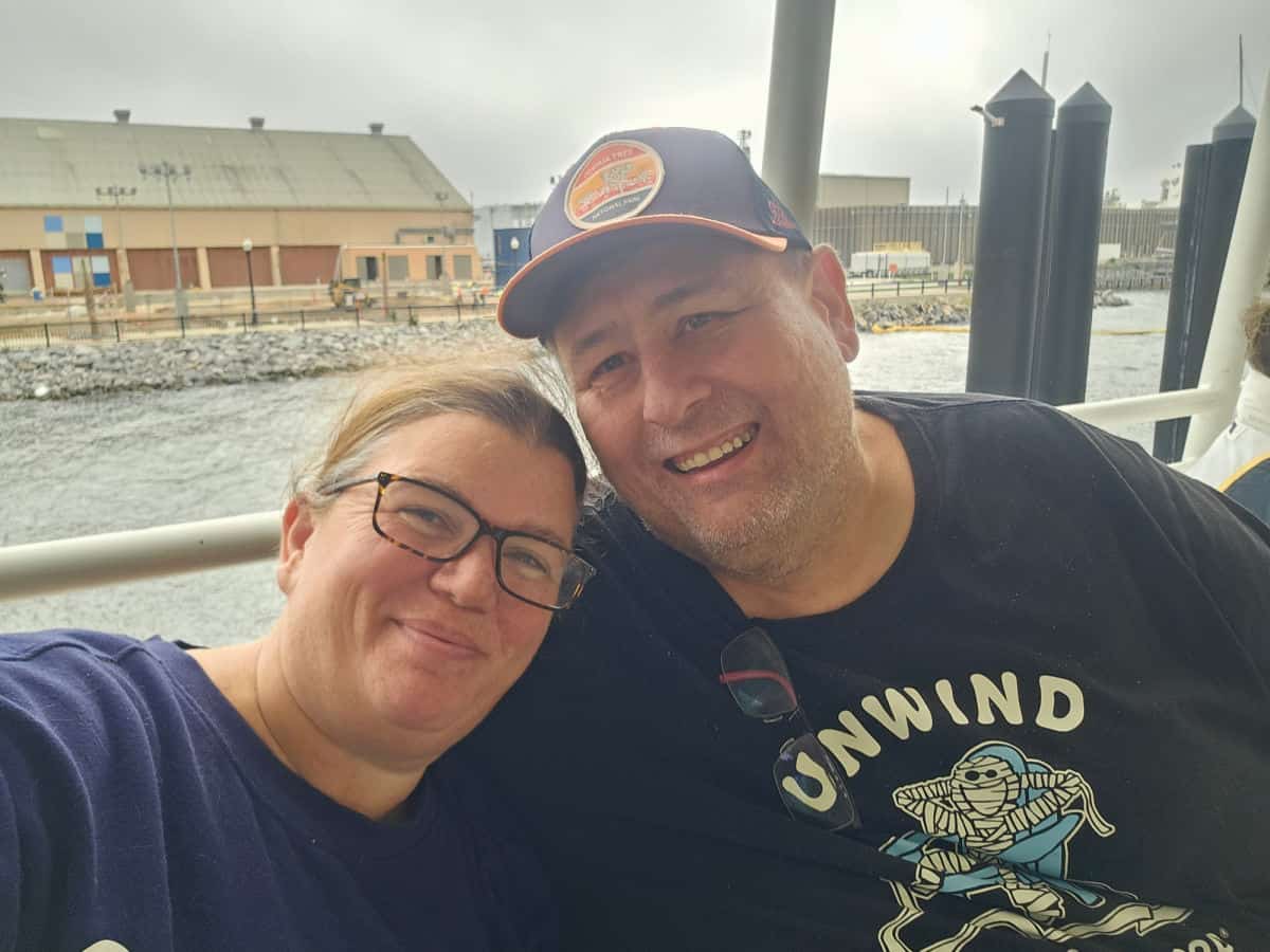 Tammilee and John on the Pensacola Bay Ferry