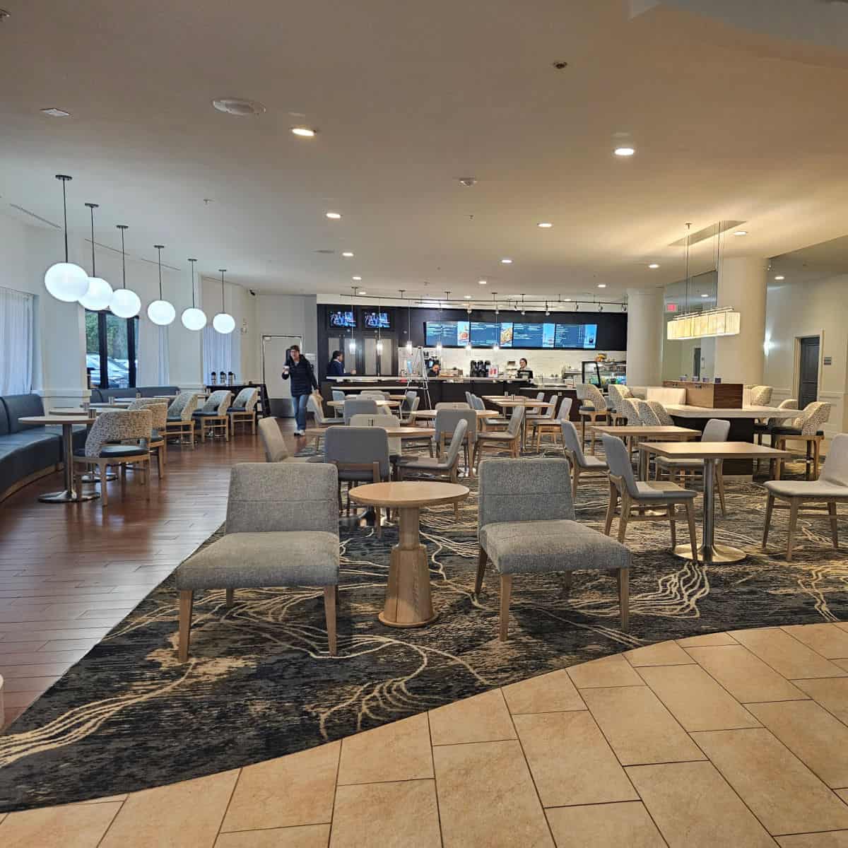 Courtyard Sandestin Marriott Bistro seating area and order counter