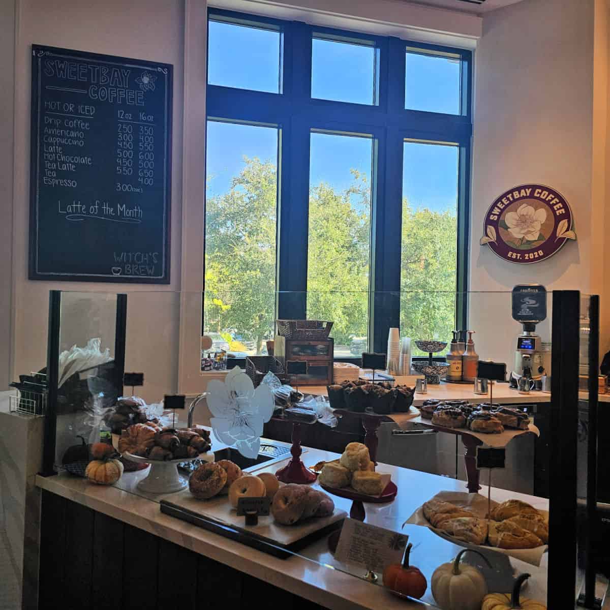 Sweetbay coffee with pastries on display at hotel effie