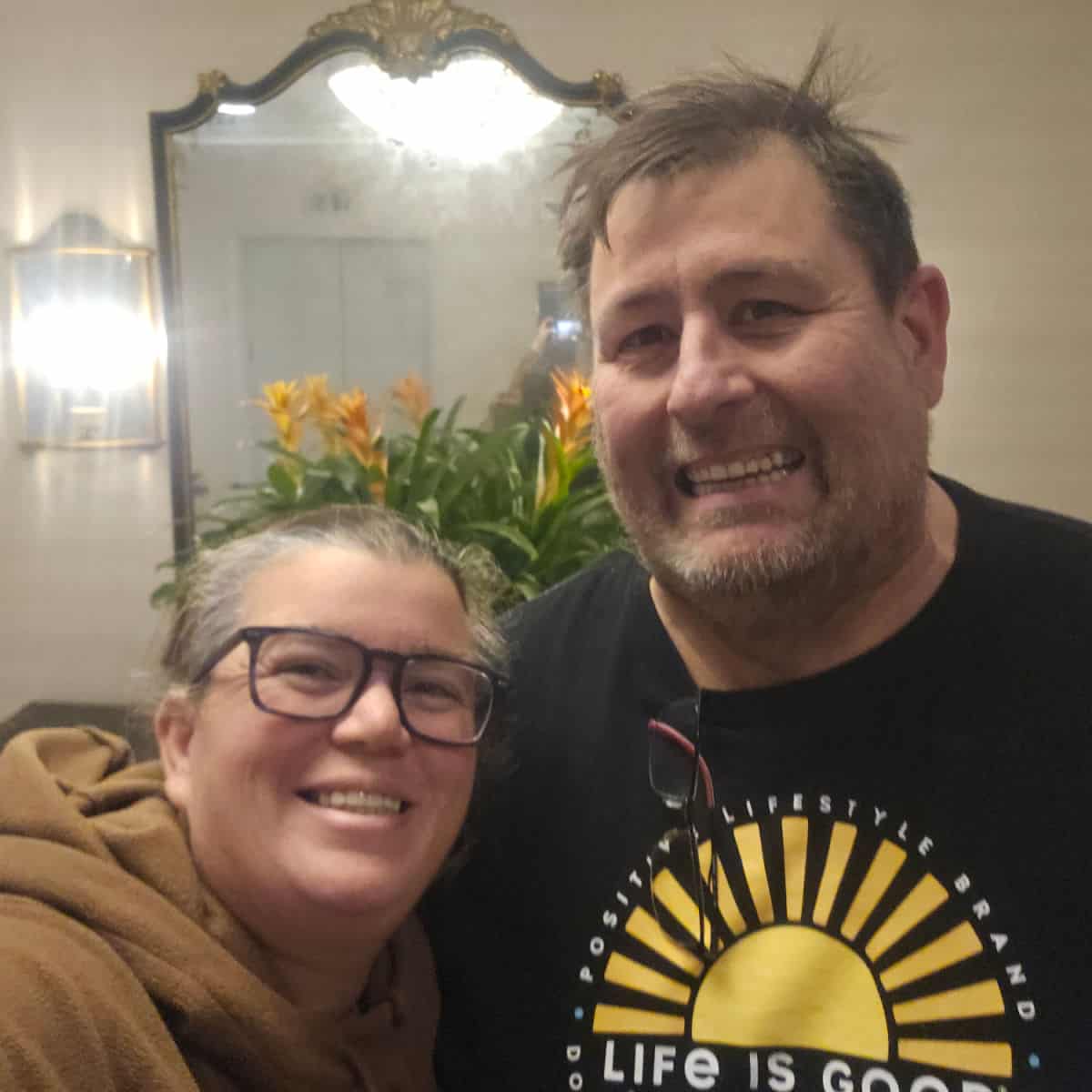 Tammilee and John at the Hotel Montleone