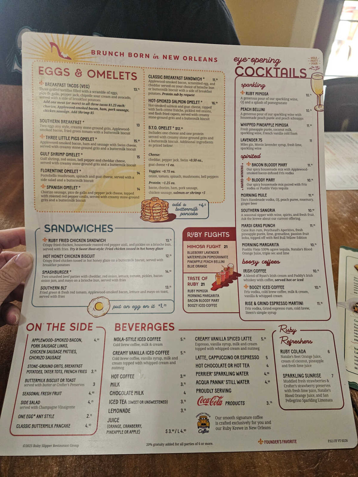 Ruby Snap Menu The Ruby Slipper - Orange Beach - Gulf Coast Journeys