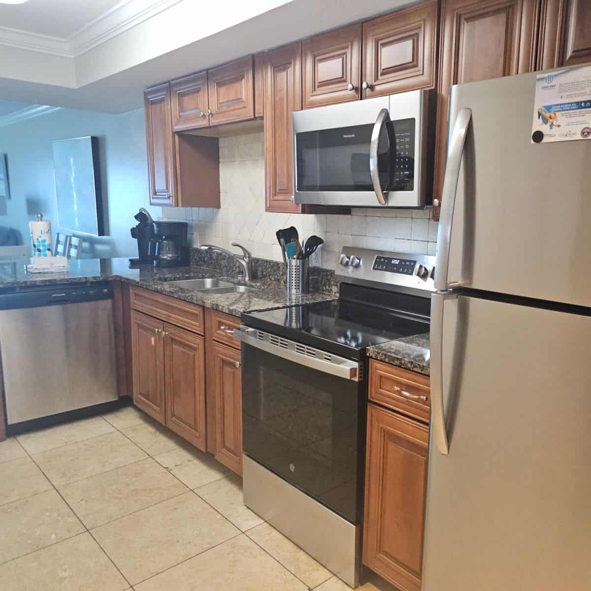kitchen with stainless steel appliances