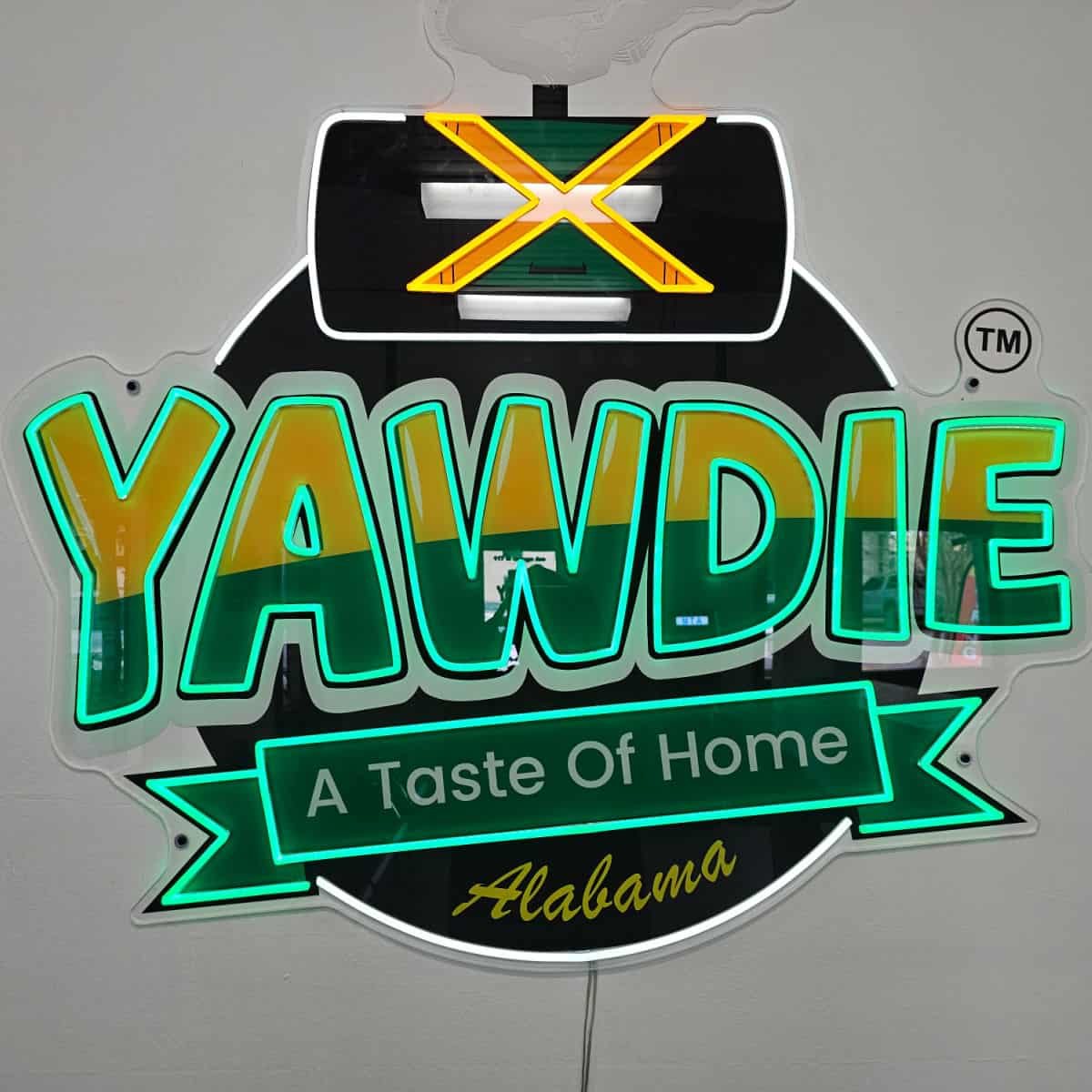 Yawdie Taste of Home Alabama neon sign