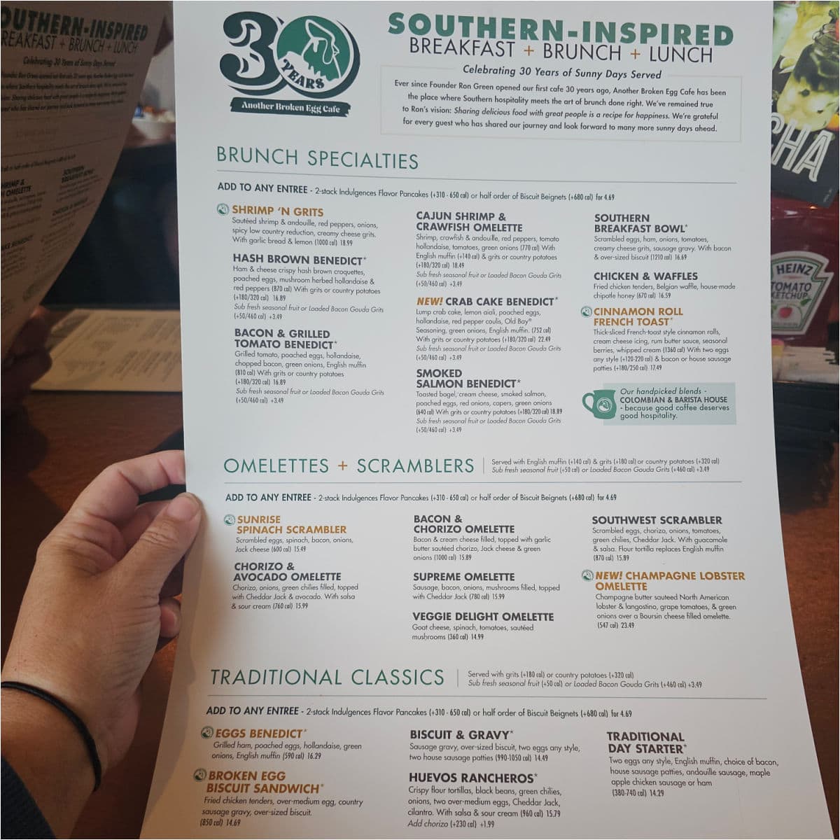 Another Broken Egg Cafe southern inspired breakfast brunch and lunch items