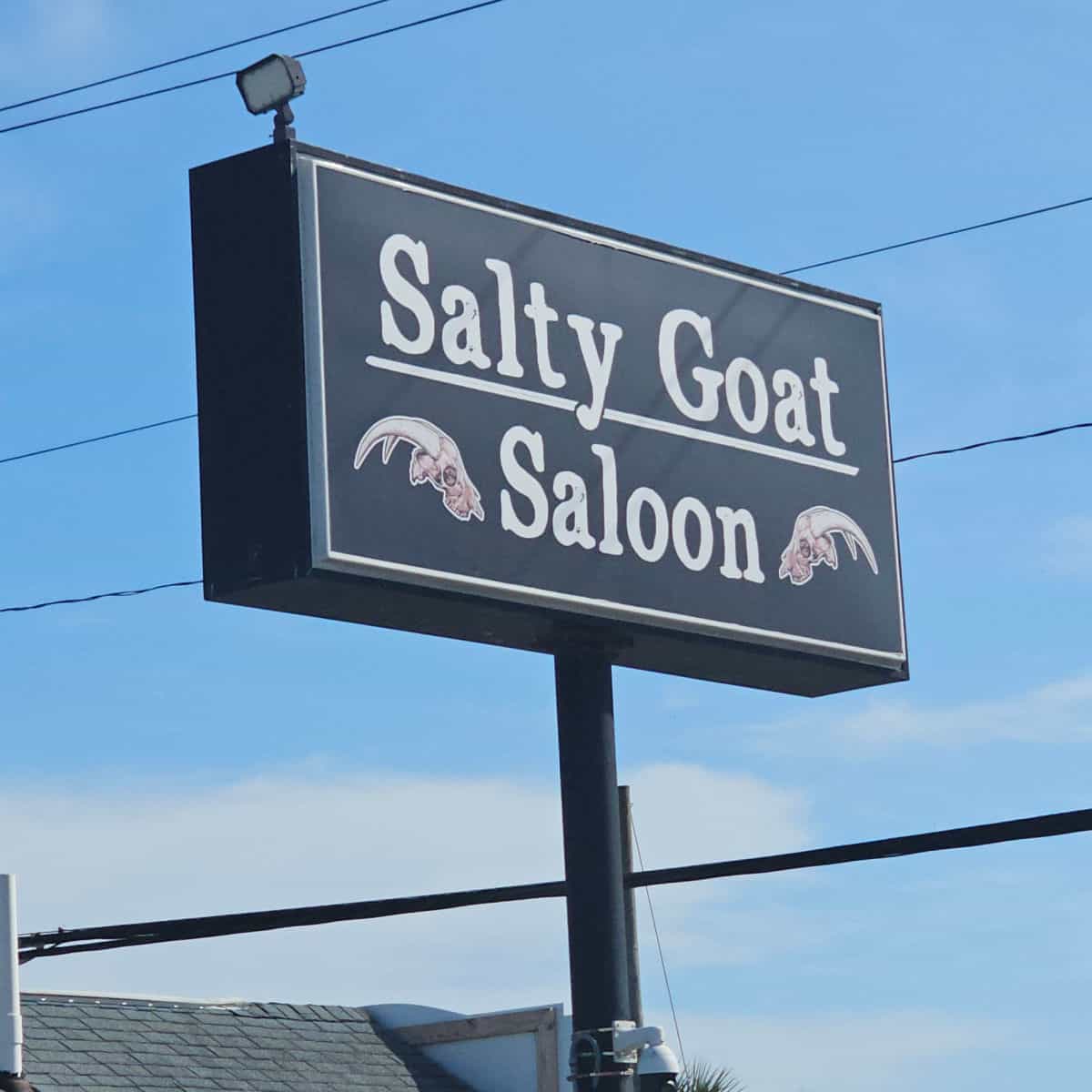 Salty Goat Saloon Sign