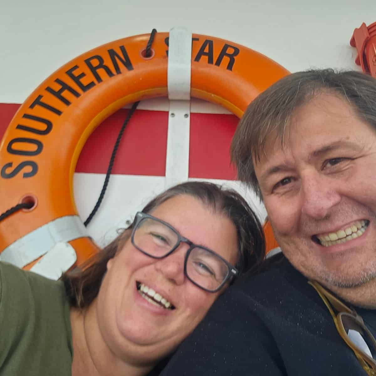 Tammilee and John by the Southern Star life ring