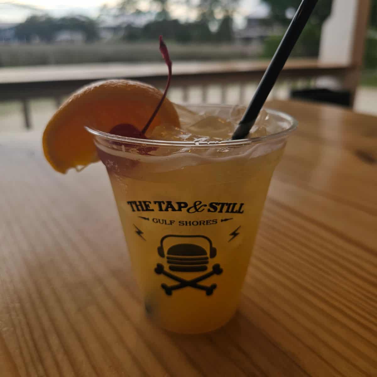 Tap & Still glass with a cocktail